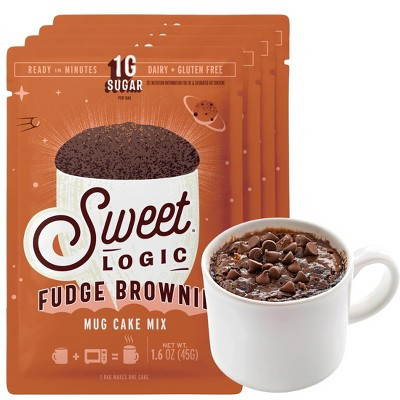 Sweet Logic Gluten Free Just Add Water VEGAN Brownie Mug Cake Mixes | Target