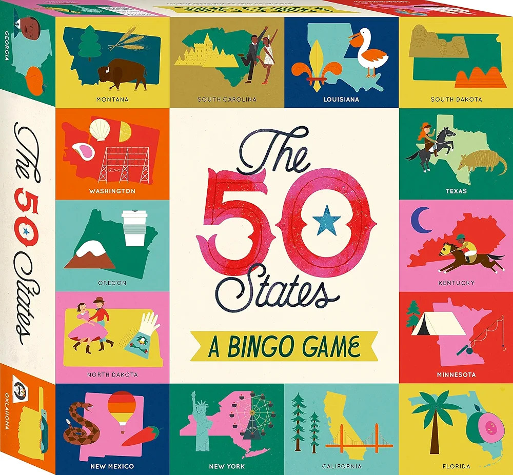 Kaddo The 50 States Bingo Game: A Bingo Game for Explorers | Amazon (US)