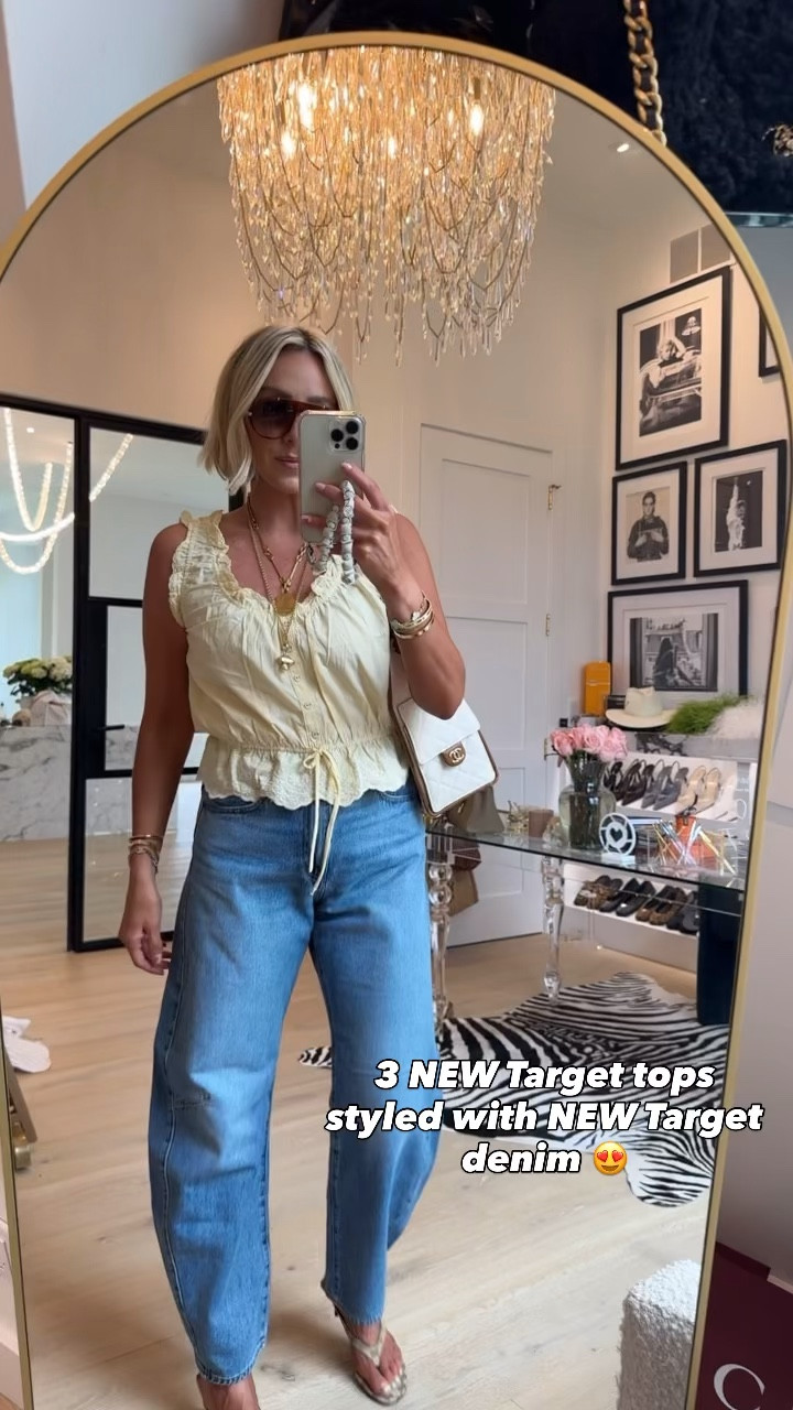 3 NEW spring/summer tops from Target  paired with must have target denim 🔥🔥🔥 #target 