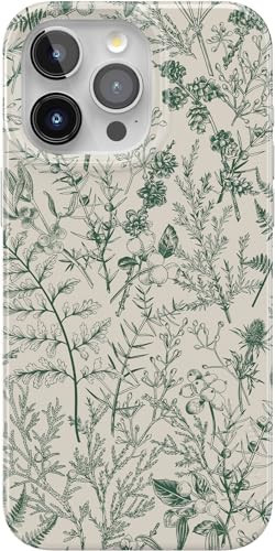 Casely iPhone 15 Pro Case | Sage Garden | Green Floral | Classic Ultra Slim Case Design | Compatible with MagSafe and Action Button | Amazon (US)