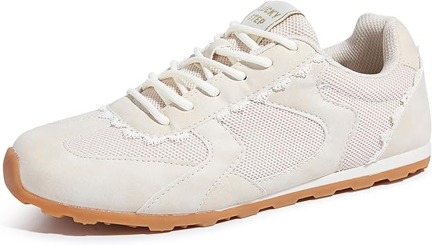 LUCKY STEP Women's Mesh Fashion Sneakers Non Slip Breathable Casual Running Shoes Stylish Retro L... | Amazon (US)