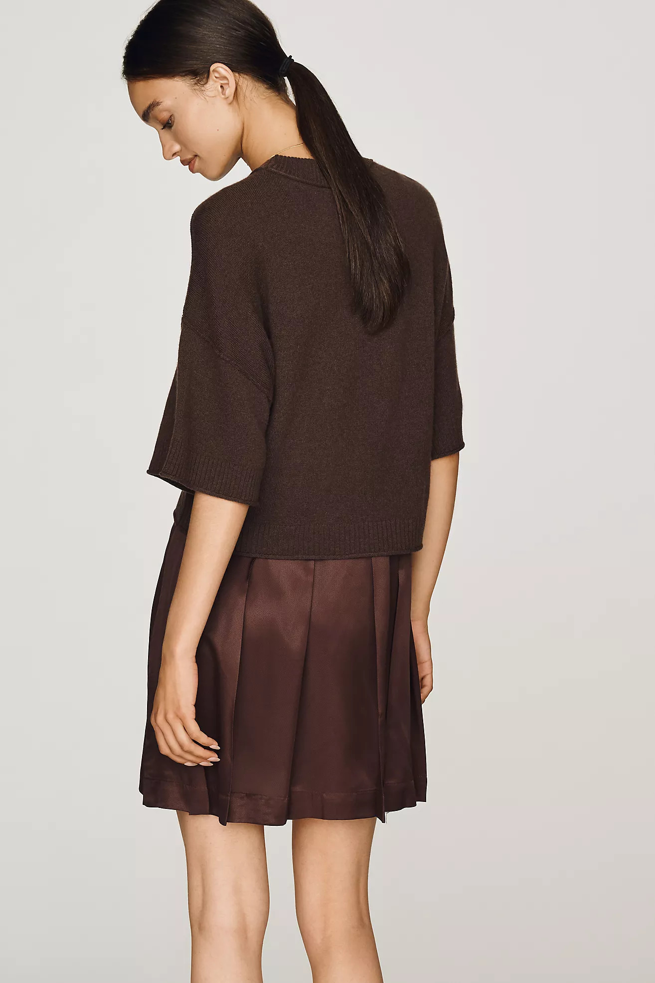 Goldie Wool Cashmere Twofer Mini Dress | Anthropologie (US)
