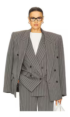 Pinstripe Double Breasted Blazer
                    
                    Helsa | Revolve Clothing (Global)