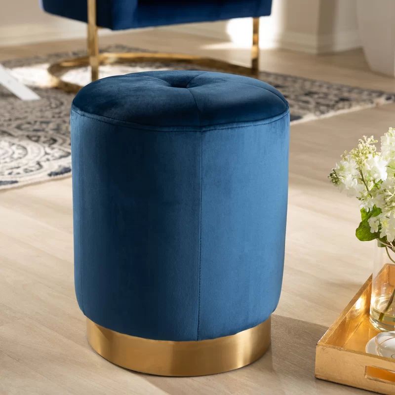 Wooding Glam Upholstered Tufted Ottoman | Wayfair North America