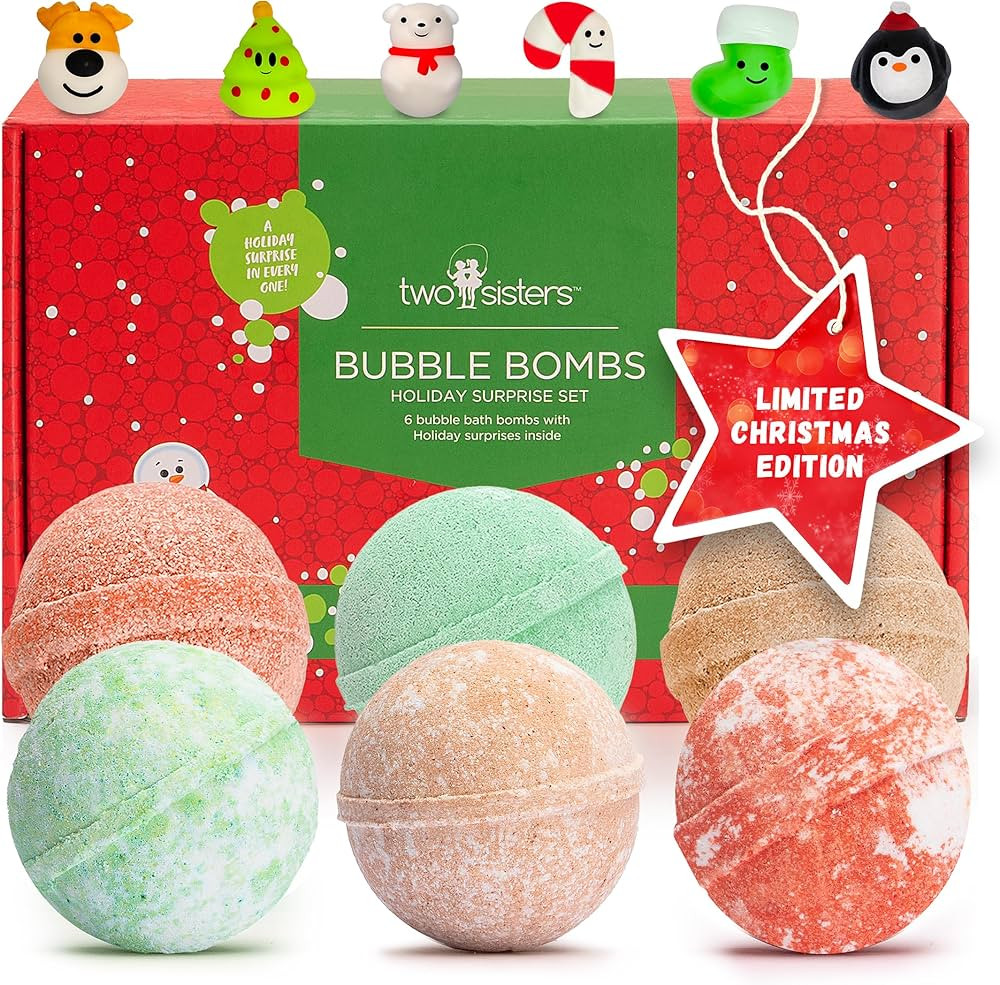 Amazon.com : Christmas Bath Bombs for Kids with Surprise Toys Inside (6 Pack) - Holiday Gifts and... | Amazon (US)