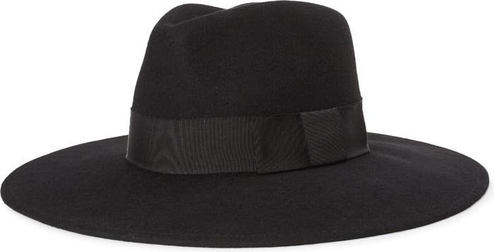 Joanna Wool Felt Fedora, Black Hat, Fall Hat, Wool Hat, Felted Wool Hat | Nordstrom