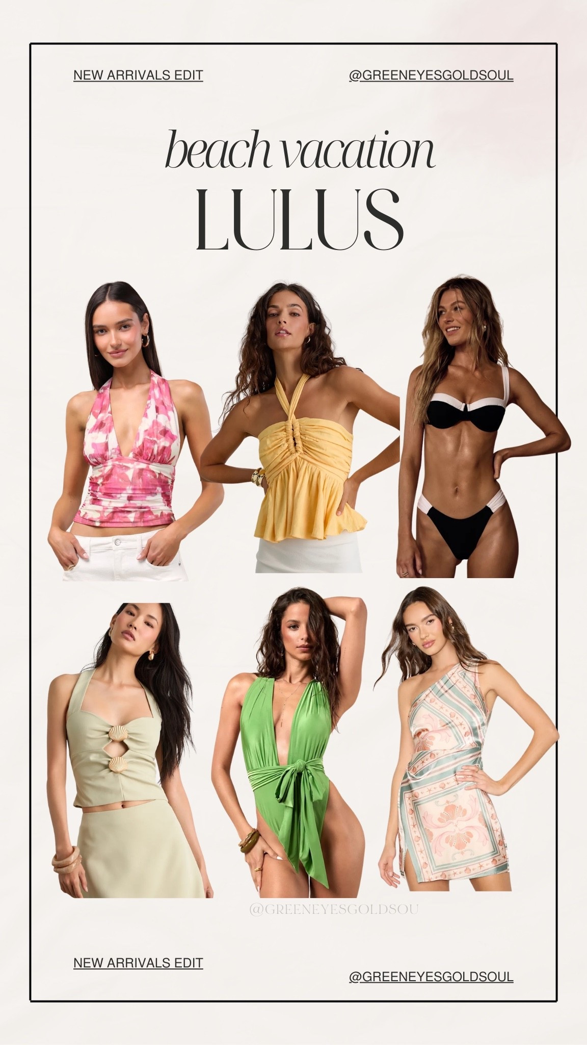 Lulus beach vacation! New arrivals I’m loving 😍

Tank, swimsuit, bikini, halter top, one piece, crop top, dress, travel, summer, vacation, resort 

#LTKU #LTKTravel