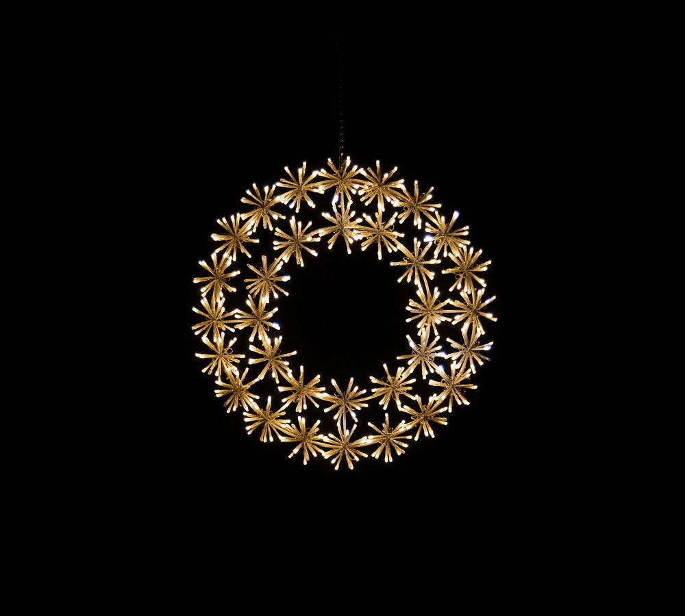 Light Up Twinkling Cluster Wreath | Pottery Barn (US)