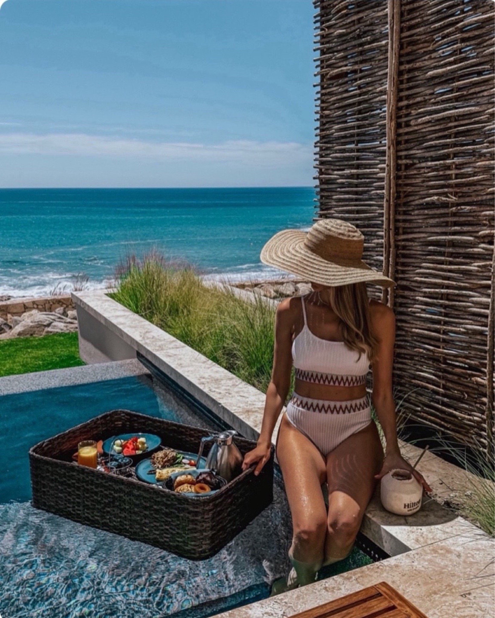 Gorgeous white bikini set for summer! Runs tts, wearing a size small. Perfect for vacation outfits, resort wear, swim, and beach vacation outfits! 
My stats - 
Clothes: Size S/2 - Jeans 27
Footwear: Size 9 
Height: 5'9" tall
Weight: 127 lbs




#LTKU #LTKTravel #LTKootd