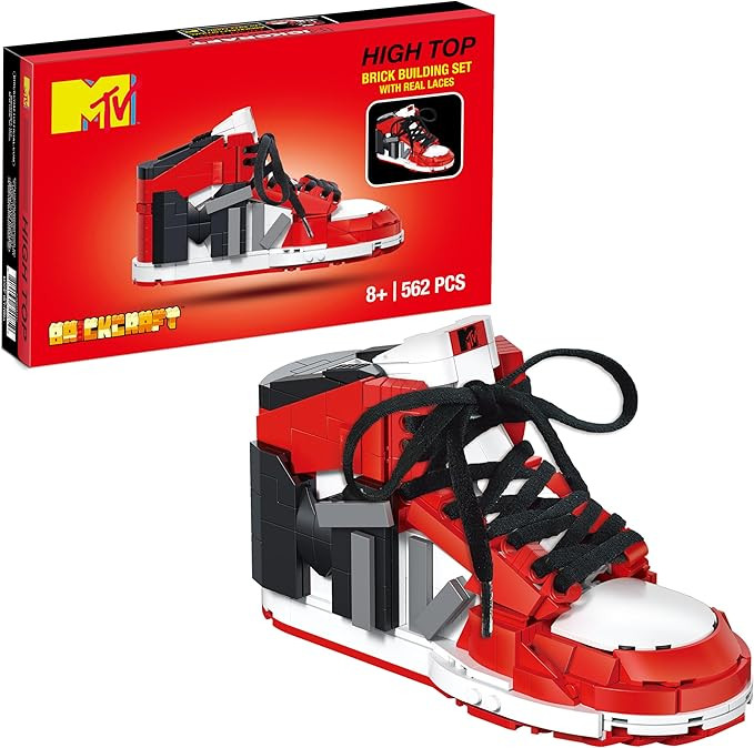 Brickcraft Officially Licensed MTV Icon Sneaker with Shoe Laces in Shoe Box Packaging 561 Pieces ... | Amazon (US)