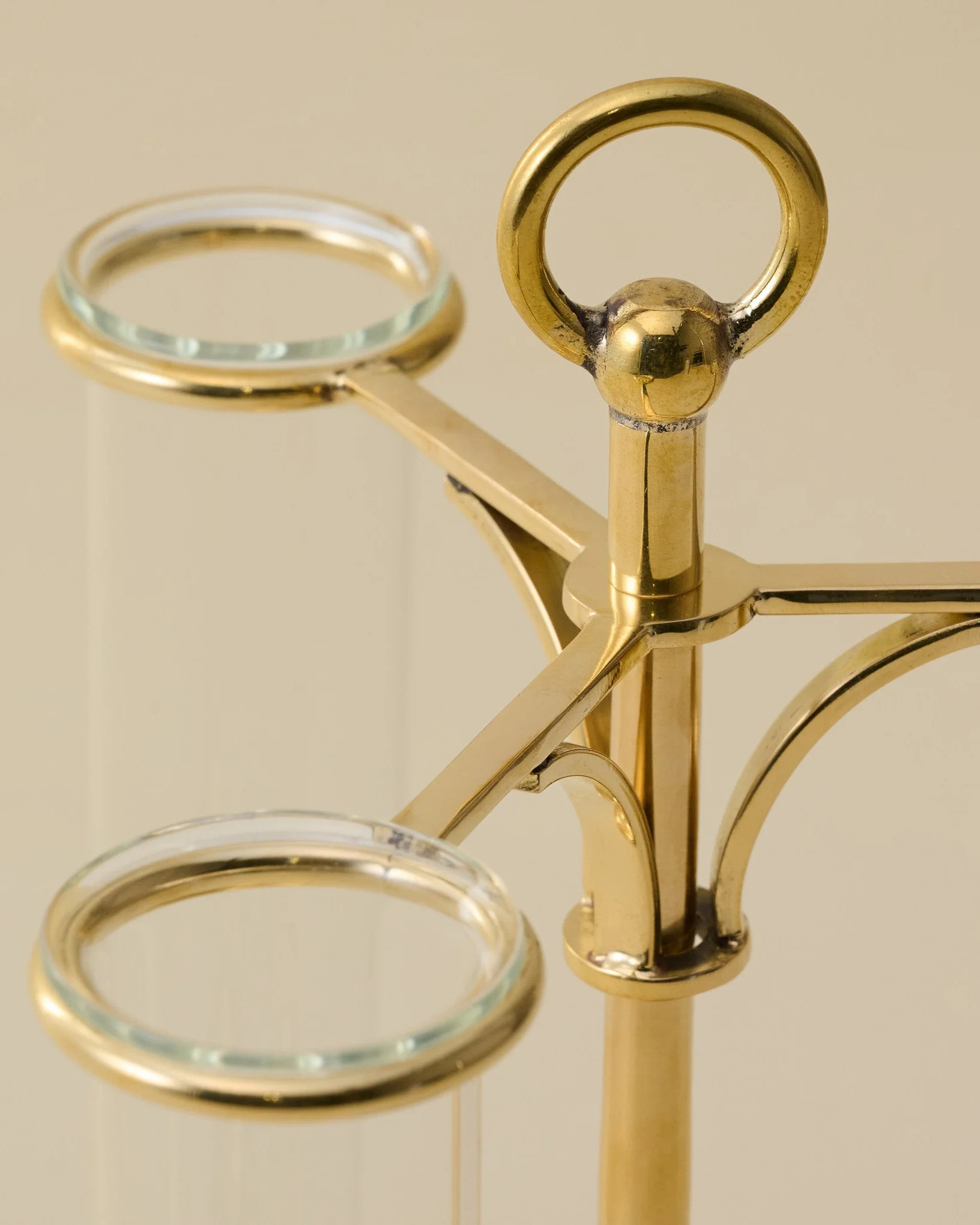 Solid Brass Antique Inspired Propagation Stand | Magnolia