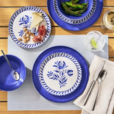 Member's Mark 12-Piece Bamboo Melamine Dinnerware Set | Sam's Club