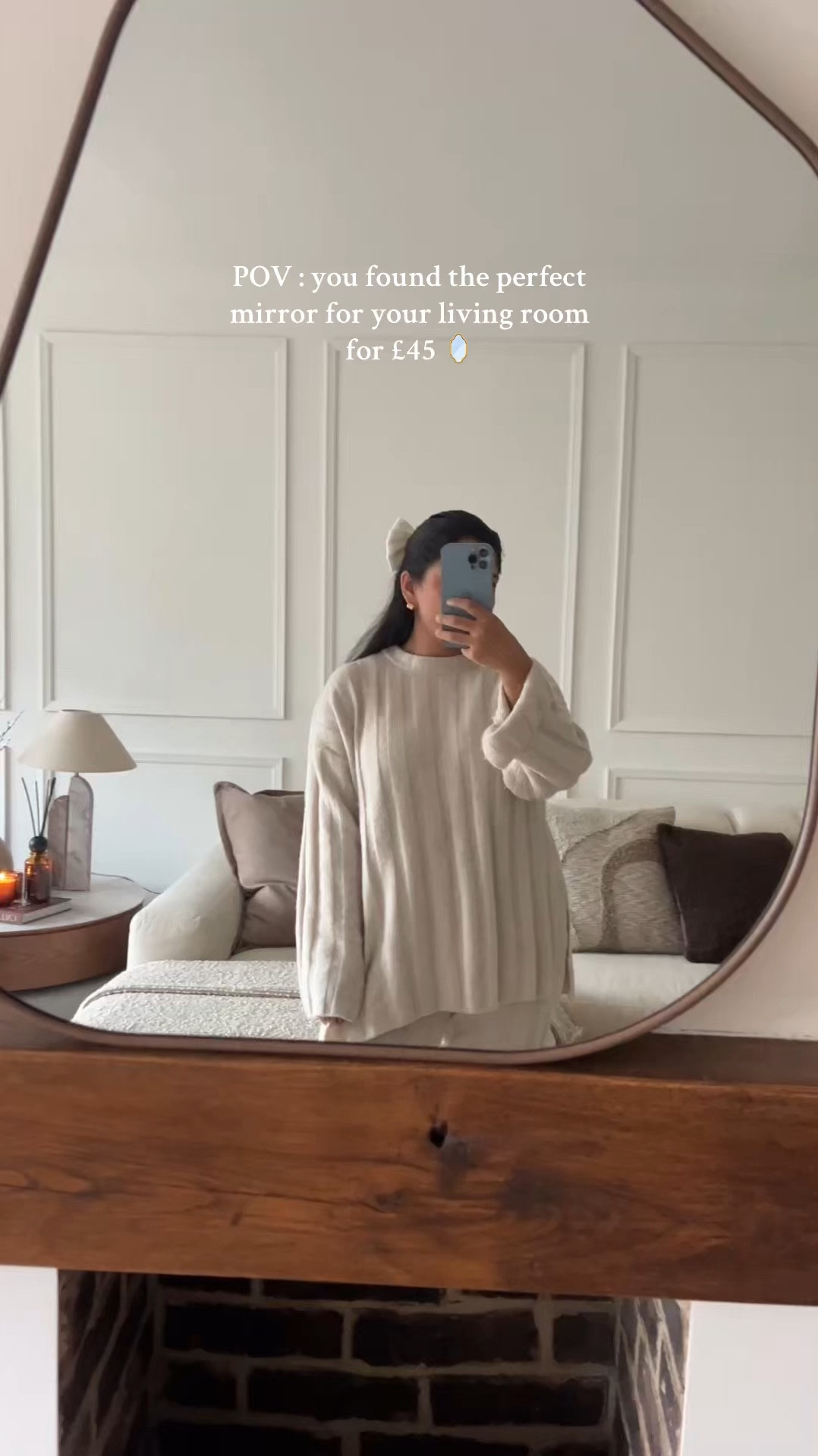 The perfect affordable living room wood oval pebble mirror for £45 - it's giving William wood / daals but with a better price tag! 

available in two dimensions - 40*60cm and 71*90cm 

I have the bigger one

#LTKhome #LTKuk #LTKstyletip