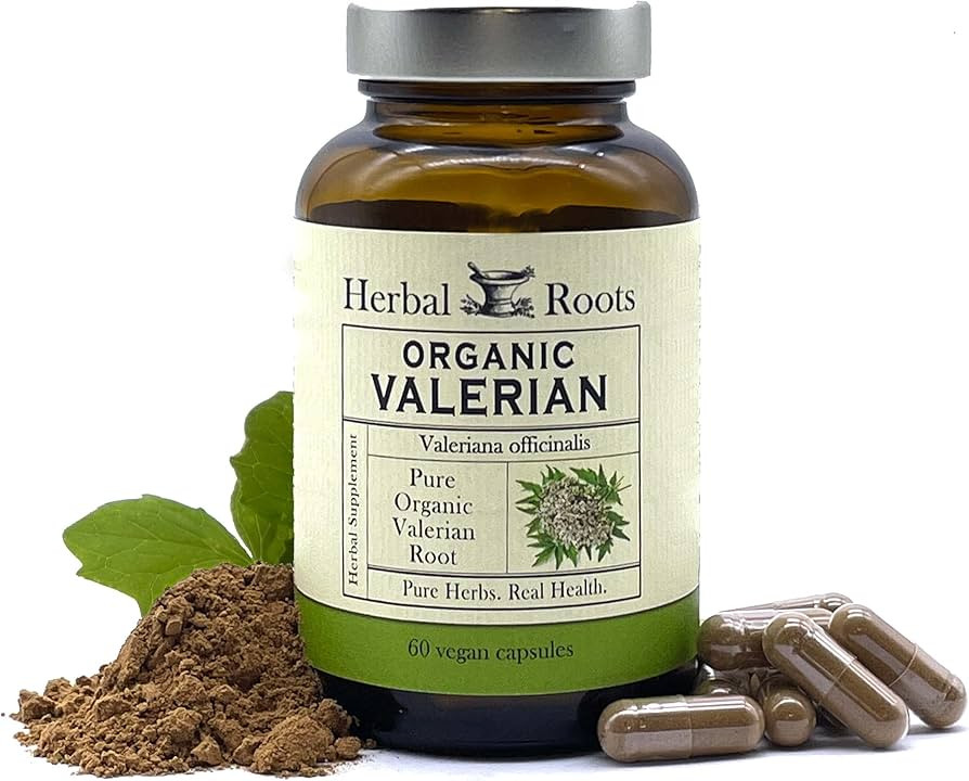 Herbal Roots Pure Organic Valerian Root Capsules - 900 mg - Non-Habit Forming with no Melatonin, ... | Amazon (US)