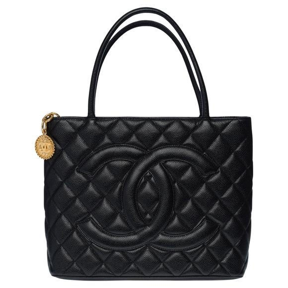 CHANEL Beautiful Medaillon Tote bag in black caviar leather, GHW | Poshmark