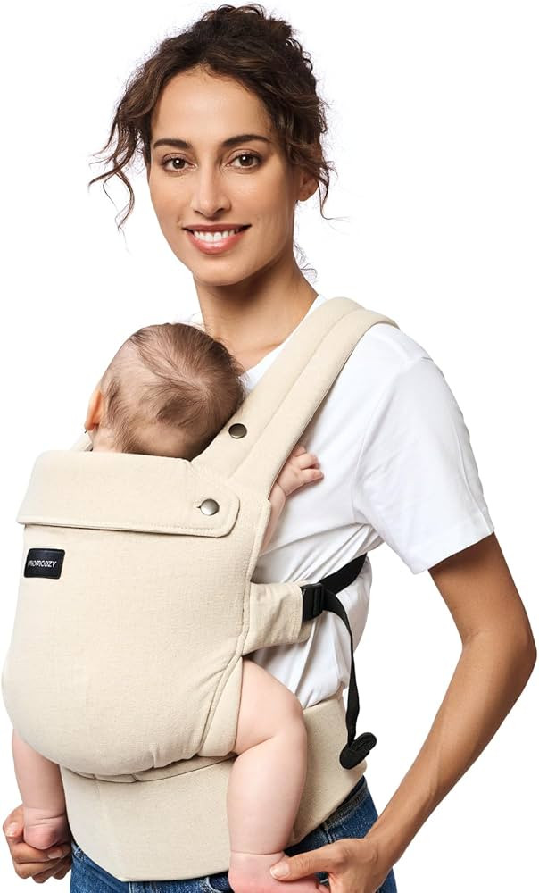 Momcozy Baby Carrier with Natural Cotton Linen, Built to Last, Ergonomic Design, 7-44lbs for Infa... | Amazon (US)