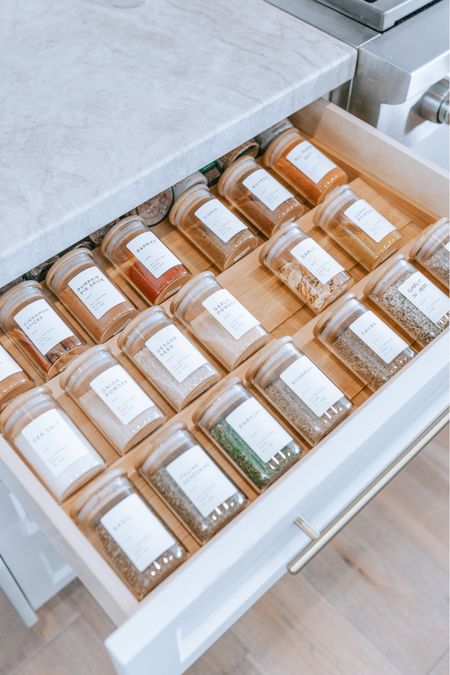 Spice drawer level-up! Pro tip: organize your spices by color - makes them easier to find and look so pretty 🥰

#LTKFind #LTKfamily #LTKhome