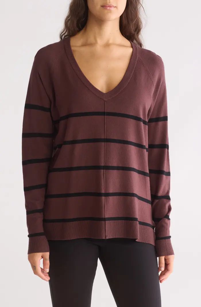 Stripe V-Neck Sweater | Nordstrom Rack