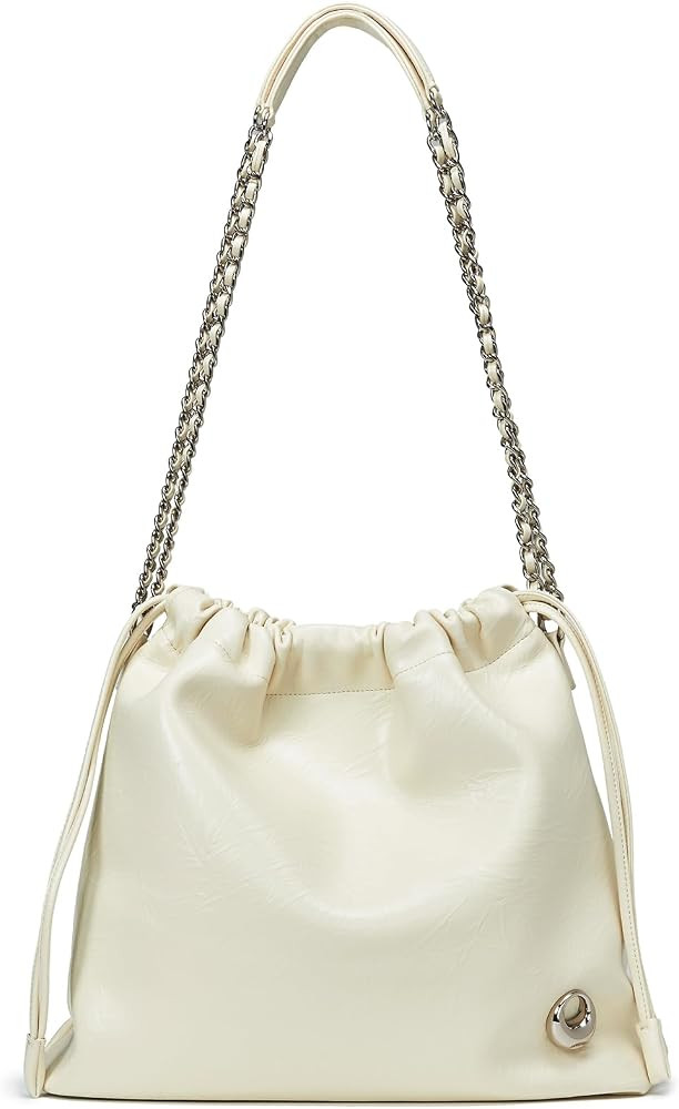 LA FESTIN Leather Tote Bag for Women-Stylish Purse with Chain Strap Luxury Soft Fashion Tote for ... | Amazon (US)