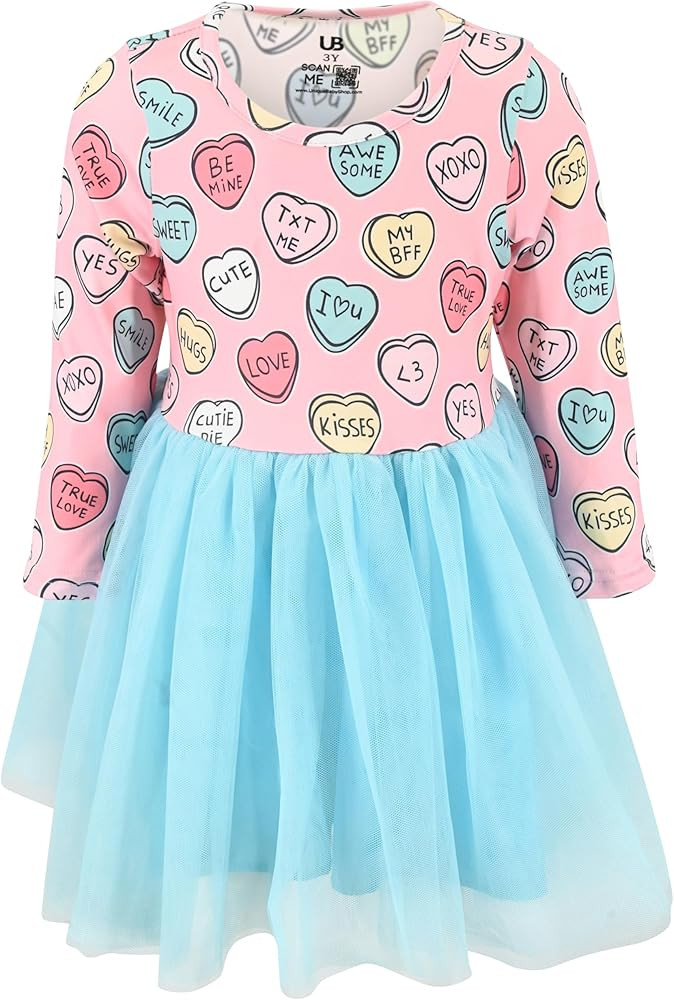 Girls Long Sleeve Tulle Tutu Dresses for Kid and Toddler | Amazon (US)