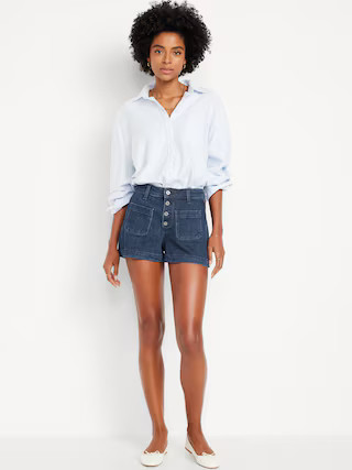 High-Waisted Jean Shorts -- 3-inch inseam | Old Navy (US)