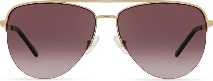 DIFF Tate 59mm Gradient Polarized Aviator Sunglasses | Nordstrom | Nordstrom