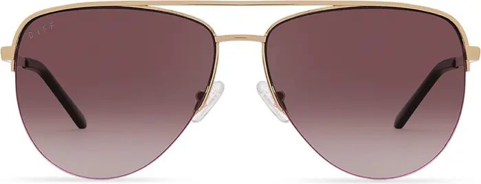 DIFF Tate 59mm Gradient Polarized Aviator Sunglasses | Nordstrom | Nordstrom