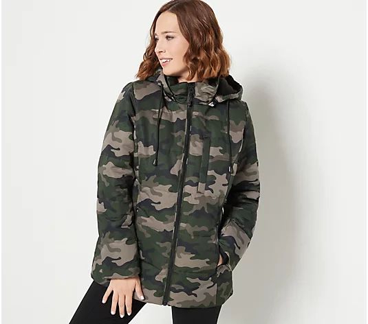 Arctic Expedition Horizontal Quilted Down Coat | QVC