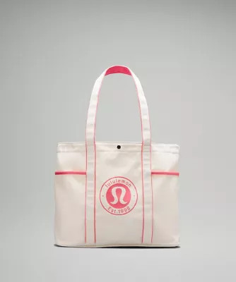 Daily Multi-Pocket Canvas Tote Bag 20L  Logo | lululemon (AU)
