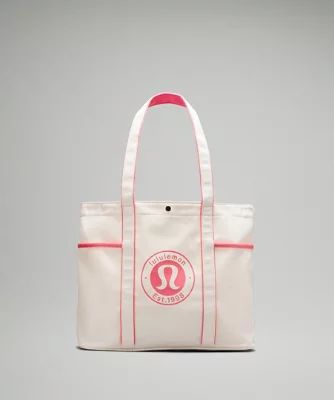 Daily Multi-Pocket Canvas Tote Bag 20L  Logo | lululemon (AU)