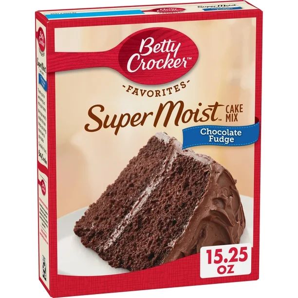 Betty Crocker Super Moist Chocolate Fudge Cake Mix, 15.25 oz - Walmart.com | Walmart (US)