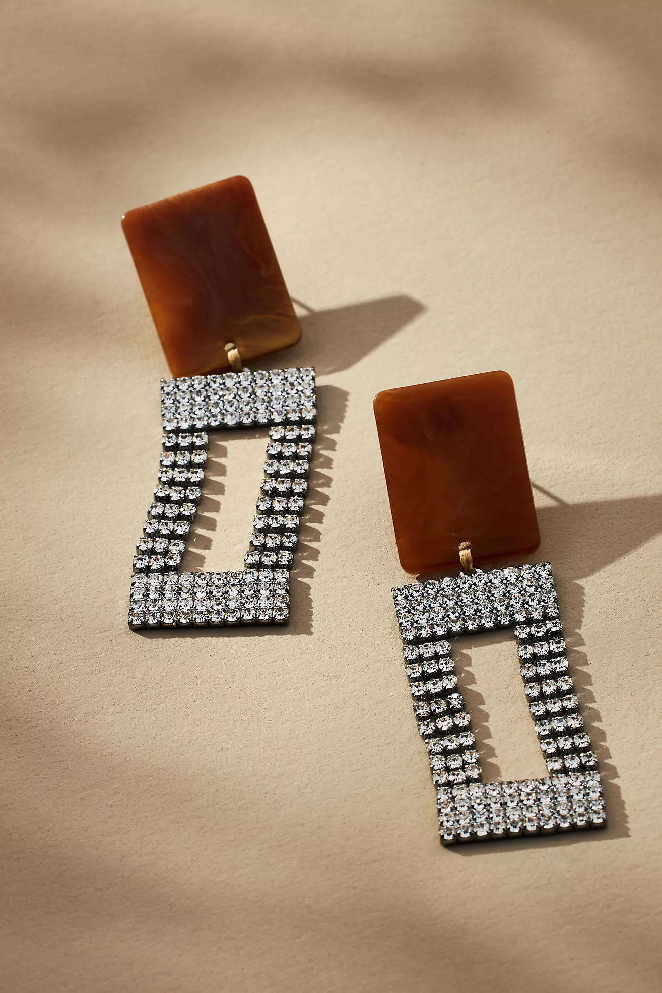 Opulent Boho Square Drop Earrings | Anthropologie (US)