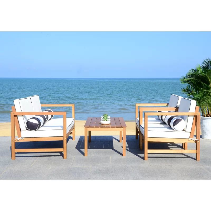 Nidhi 4 - Person Outdoor Seating Group with Cushions | Wayfair North America