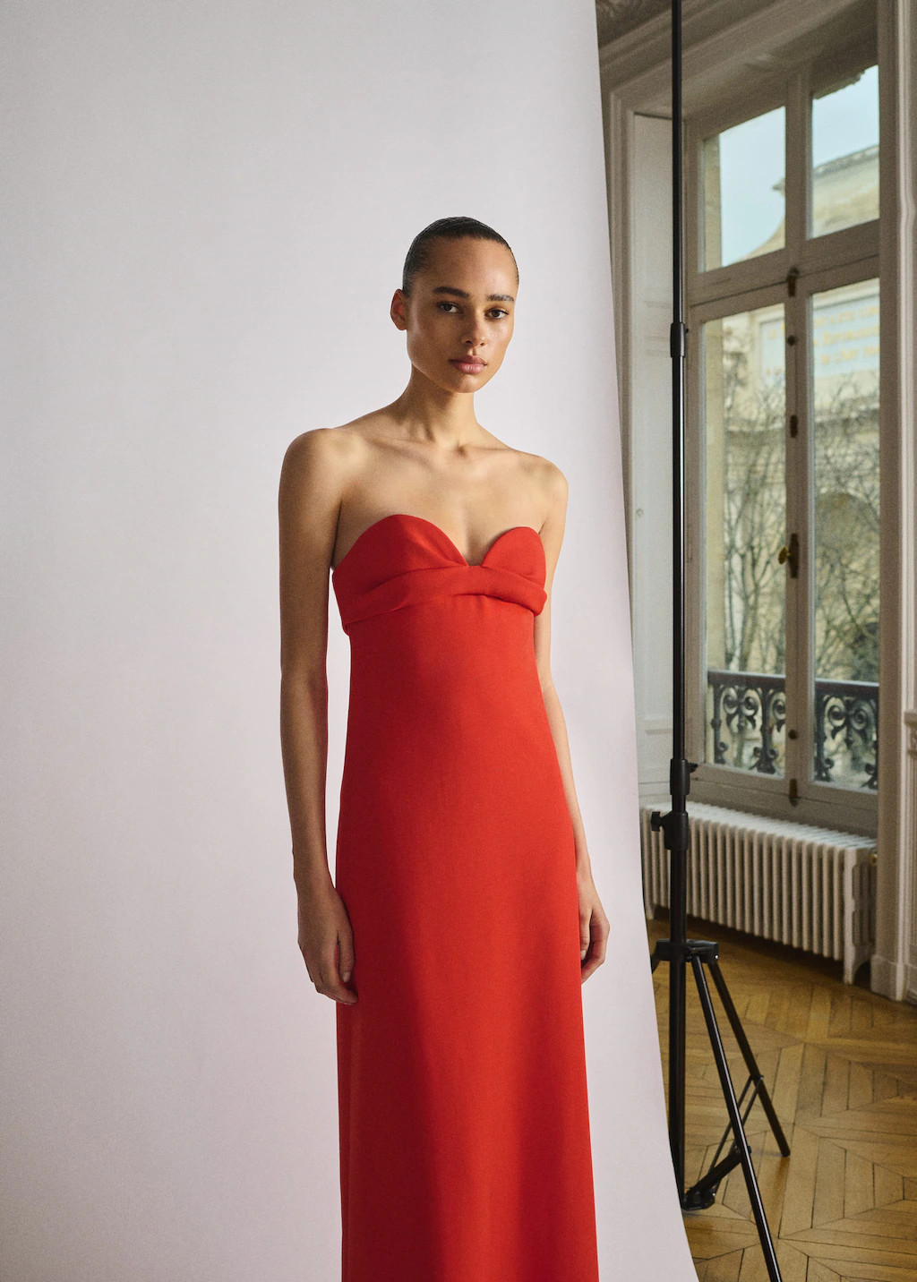 Strapless dress with sweetheart neckline red - Woman - 6 - MANGO | Mango (US/MX/AU)