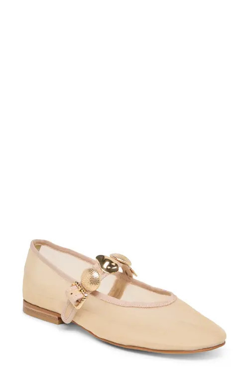 Dolce Vita Relan Mesh Mary Jane Flat in French Vanilla Mesh at Nordstrom, Size 9.5 | Nordstrom