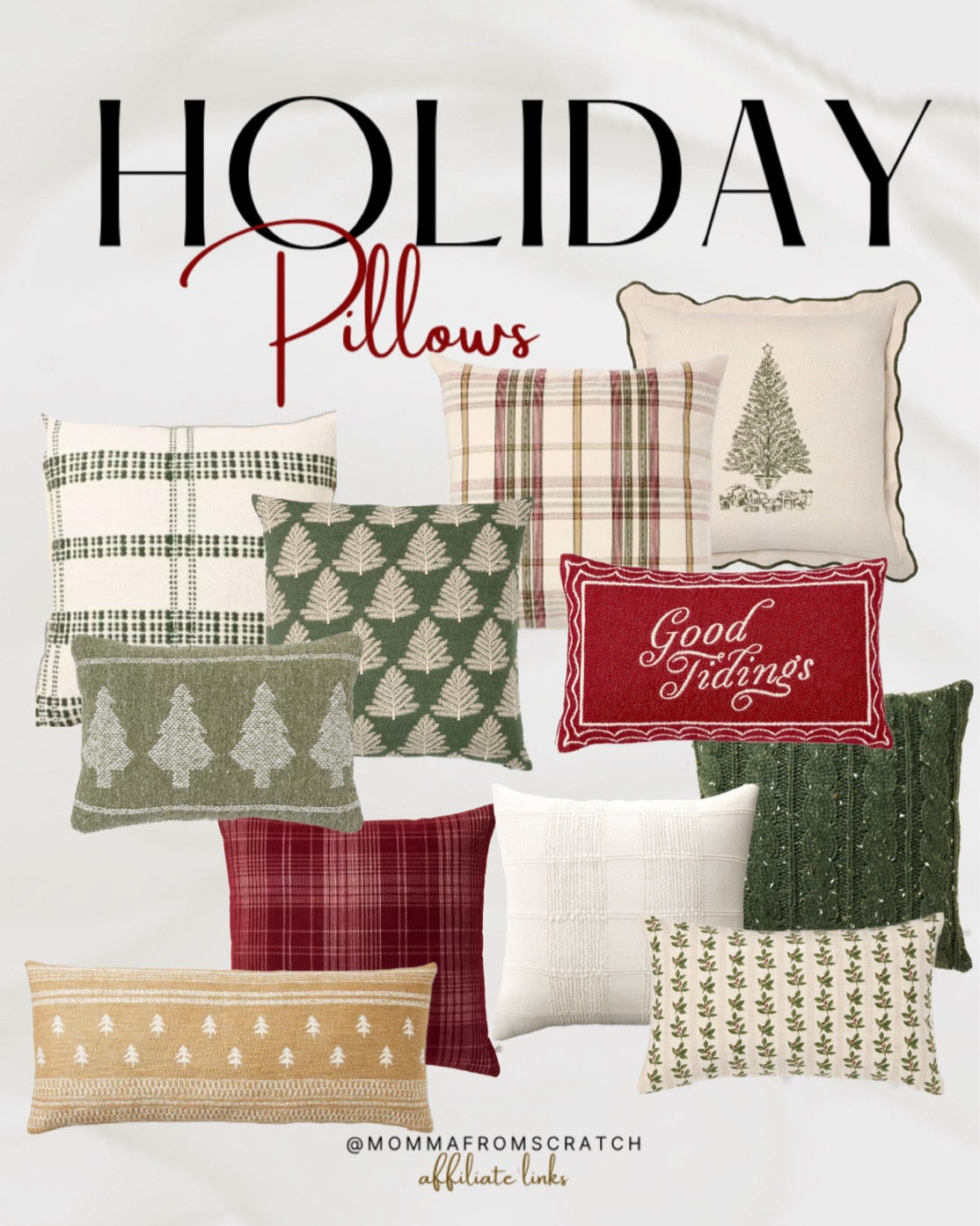 Holiday pillows, target Christmas pillows. 

#LTKSeasonal #LTKHome #LTKFindsUnder50