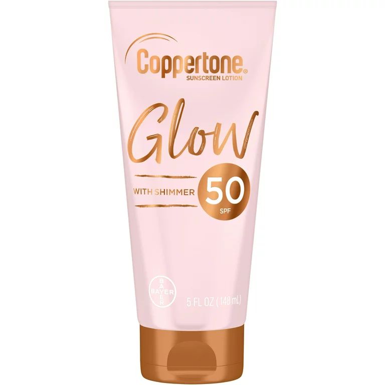 Coppertone Glow with Shimmer Sunscreen Lotion, SPF 50 Sunscreen, 5 Fl Oz | Walmart (US)