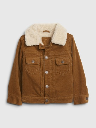 Toddler Sherpa Lined Cord Jacket | Gap (US)