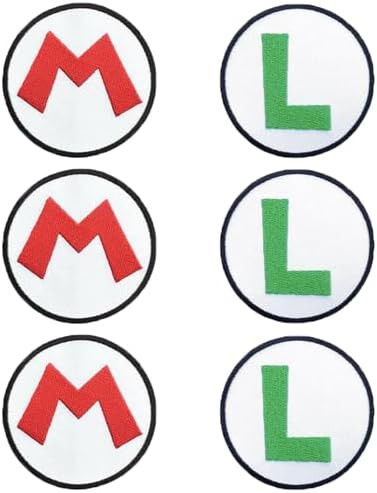 6PCS M L Patches M L Embroidered Iron On Patches for Decorate Craft Clothes Patches for Clothing ... | Amazon (US)
