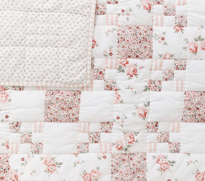 Emily & Meritt Rosebud Quilt Toddler Bedding | Pottery Barn Kids