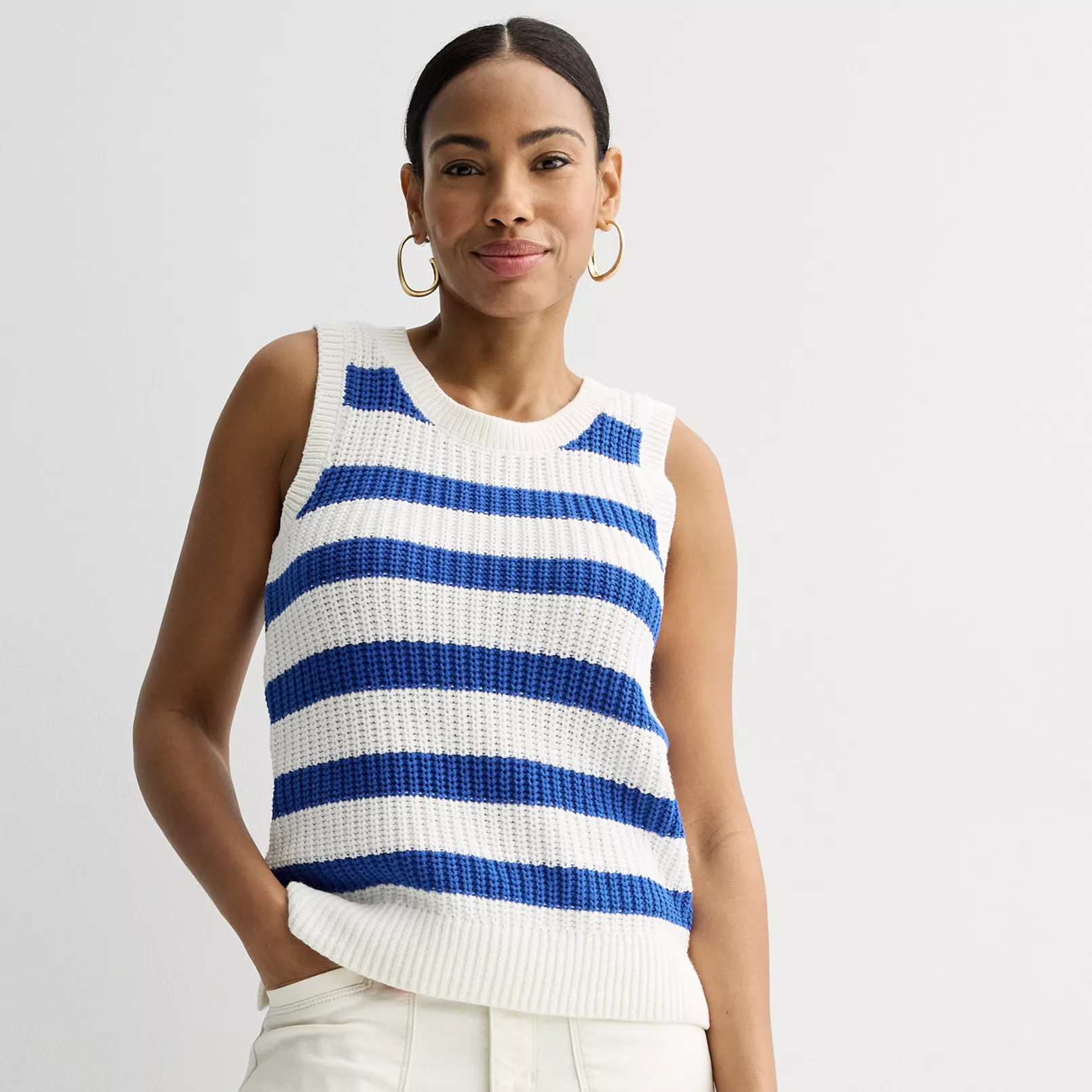 Women's Sonoma Goods For Life® Breezy Sweater Tank Top | Kohl's