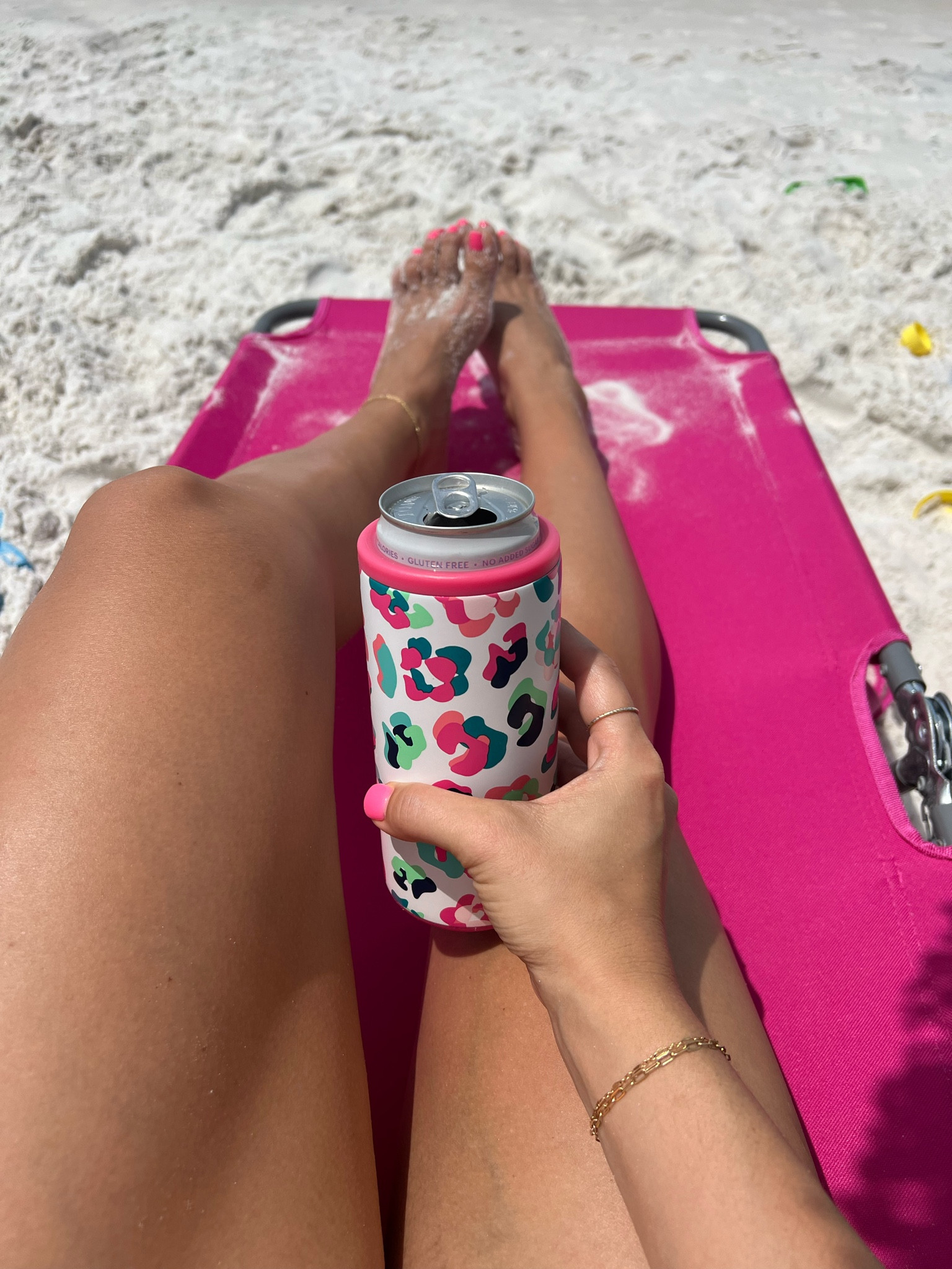 Slim can cooler 
Beach chair

#LTKunder100 #LTKGiftGuide #LTKtravel