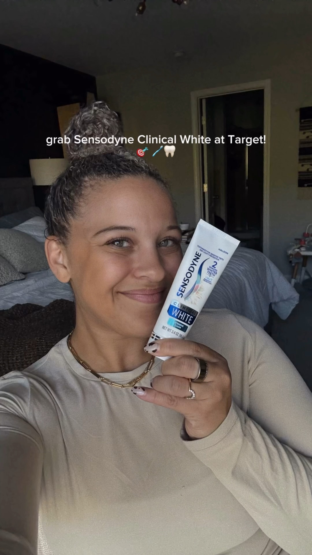 #ad | Okay no because I’m shook by the difference in my pearly whites!!! I’ve been using Sensodyne Clinical White for a few months now and am just so impressed. Whitening WITHOUT the wince. Enamel safe and offers 24/7 sensitivity protection with twice daily brushing. 

It’s perfect for all of the sensitive girls out there. You can grab it at Target!! 
@Target @sensodyneus @shop.ltk  #teethwhitening #SensodyneClinicalWhite #NoWinceWhitening #TargetPartner #Target #liketkit
**2 shades whiter teeth as seen in an 8 week clinical study
 