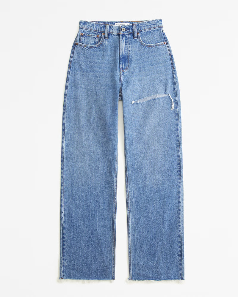 Women's High Rise Loose Jean | Women's Bottoms | Abercrombie.com | Abercrombie & Fitch (US)