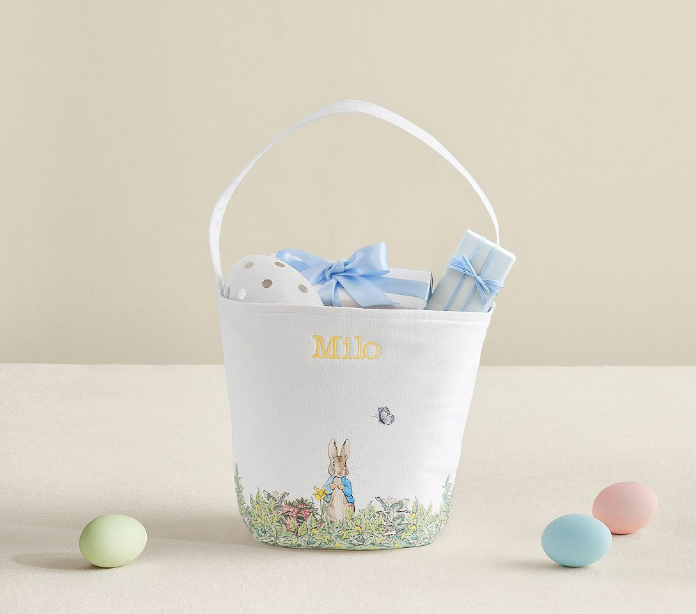 Peter Rabbit™ Garden Print Easter Bucket | Pottery Barn Kids