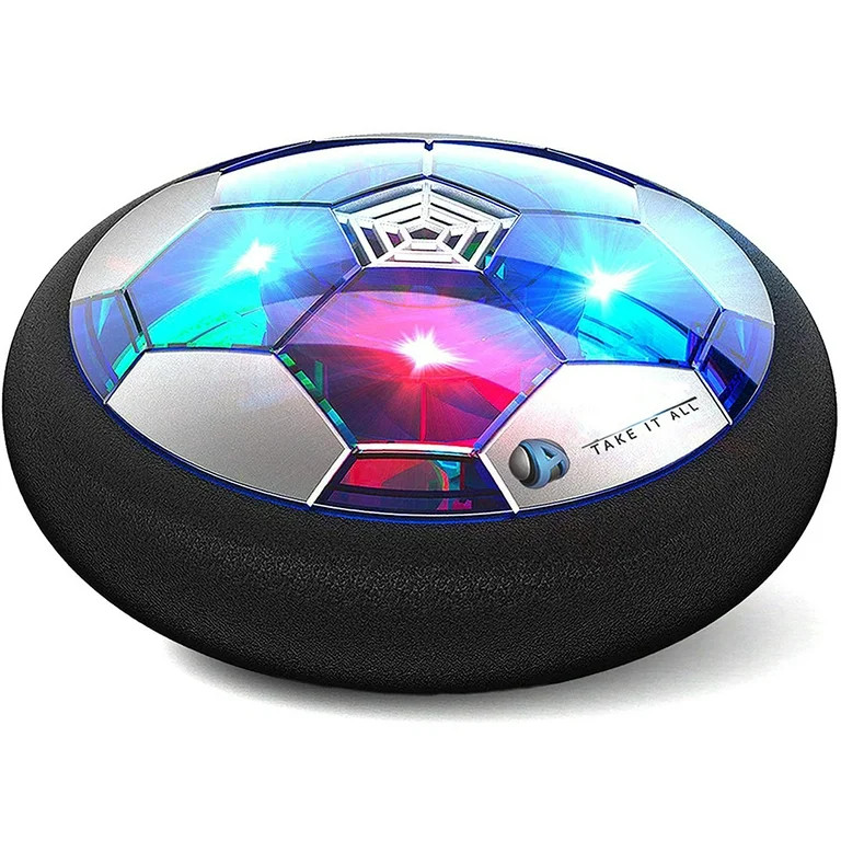 Hover Soccer Ball, Kids Indoor Air Soccer Ball LED Light up, Power Kick Disc Fun with Foam Bumper... | Walmart (US)