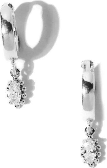 Sophia Drop Huggie Hoop Earrings | Nordstrom