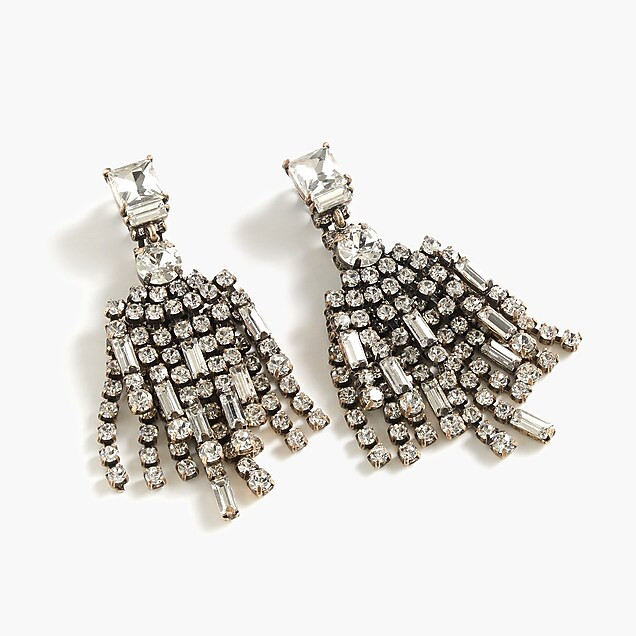 Double crystal drop earrings | J. Crew US
