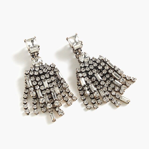 Double crystal drop earrings | J.Crew US
