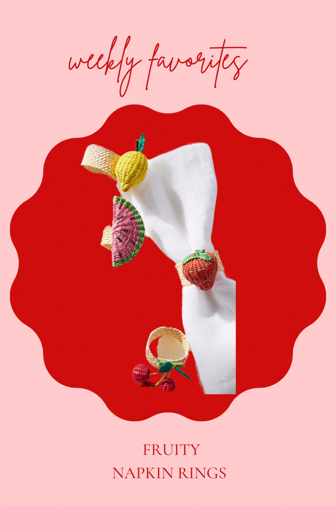 Fruity napkin rings